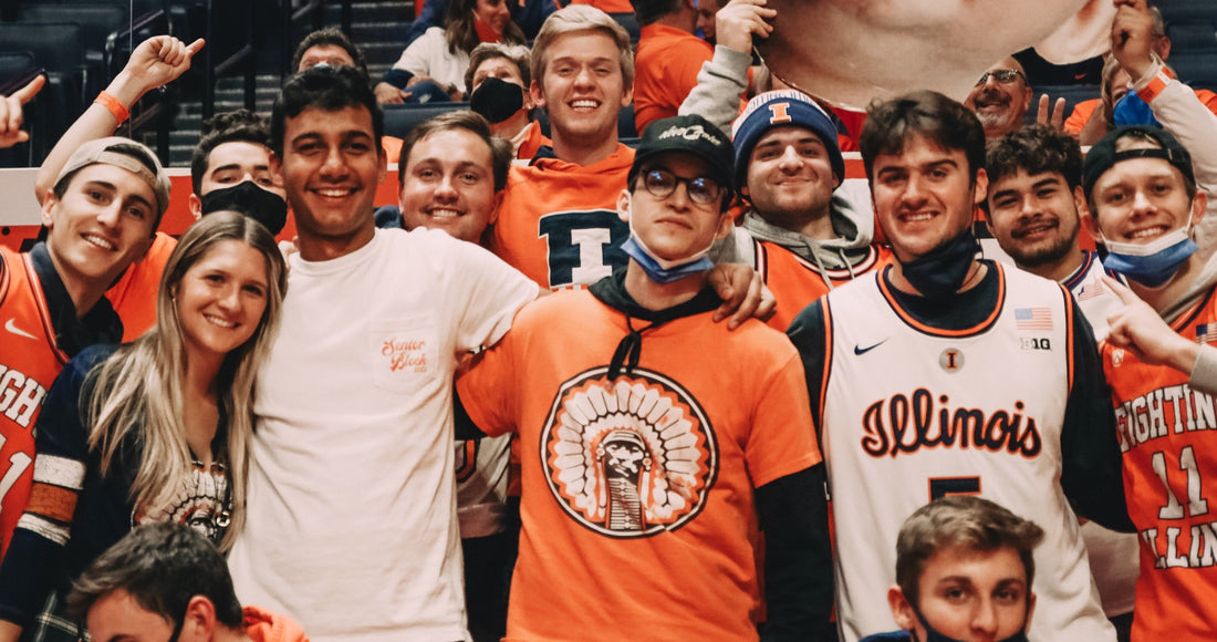 Illini fans in the Orange Krush 