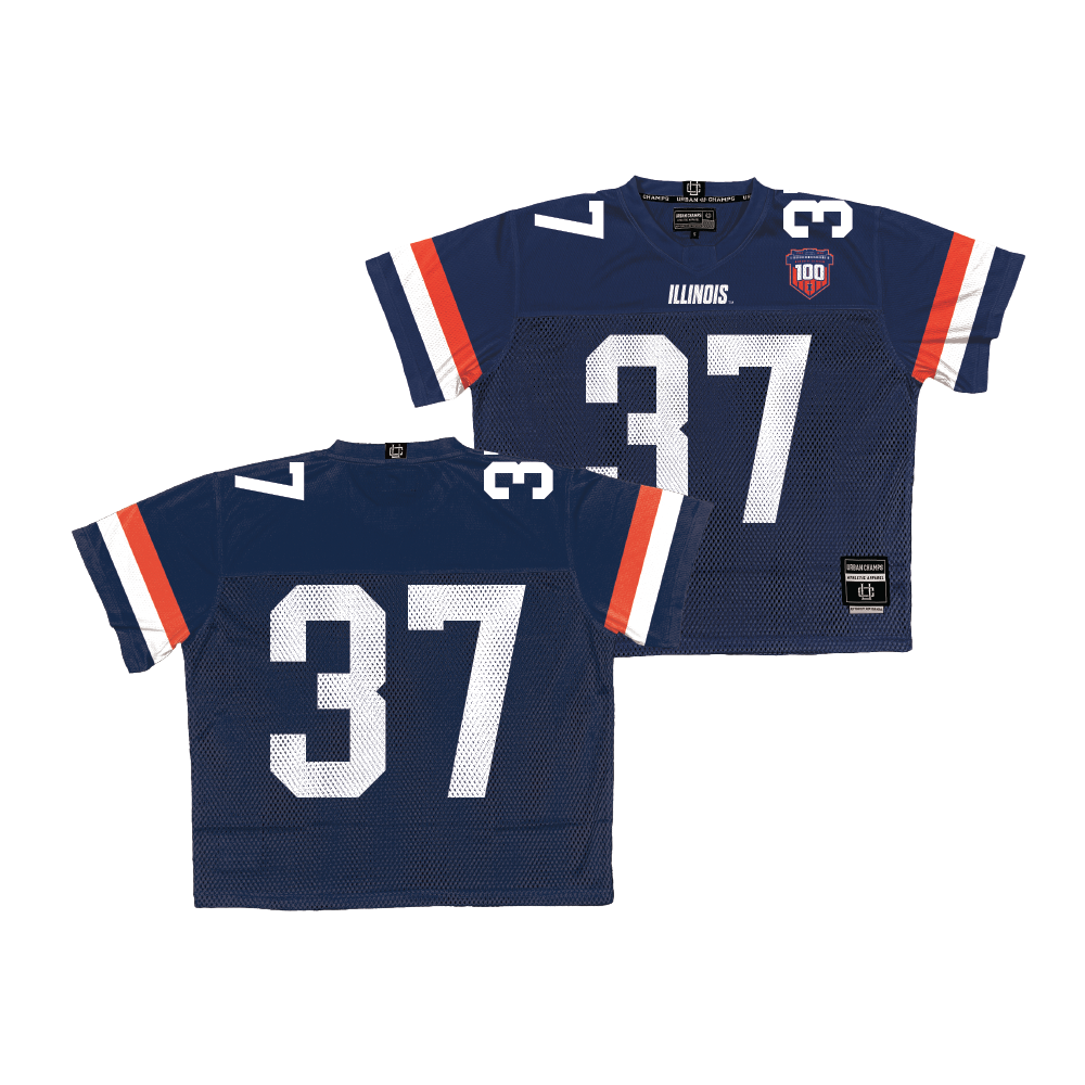 Illinois Throwback Football Jersey - Sage Luther | #37