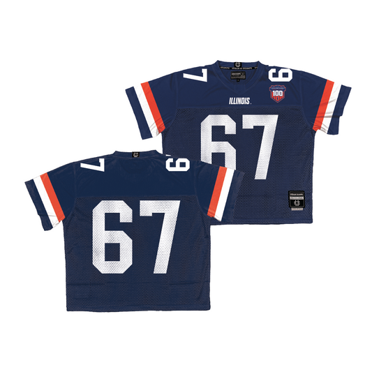 Illinois Throwback Football Jersey - Steven Scott III | #67