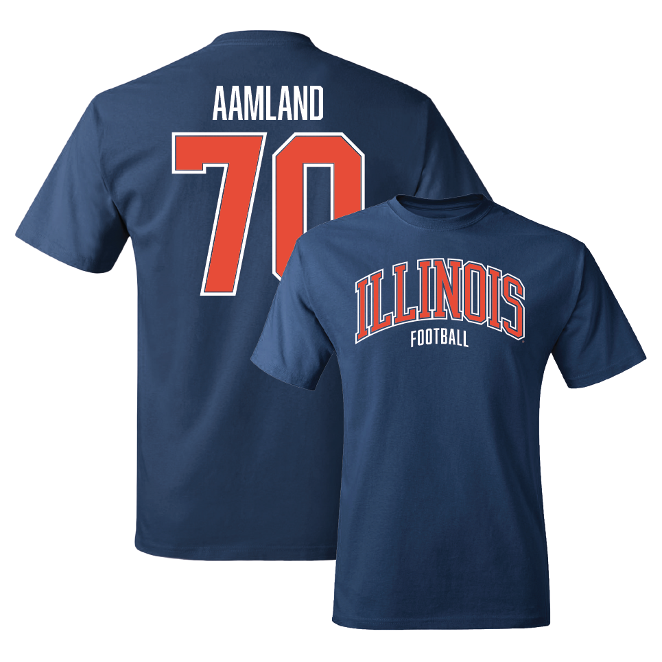 Navy Illinois Arch Tee - Zach Aamland