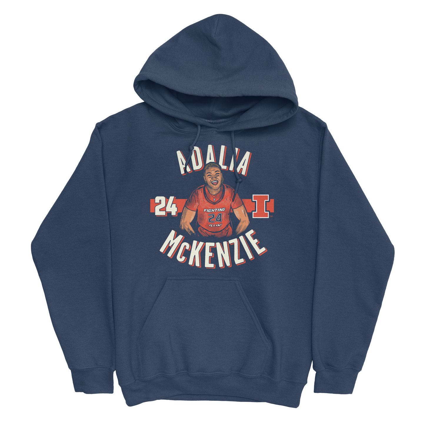 EXCLUSIVE RELEASE: Adalia McKenzie Illustrated Navy Hoodie