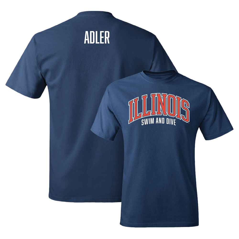 Navy Illinois Arch Tee  - Maggie Adler