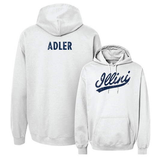 White Script Hoodie  - Maggie Adler