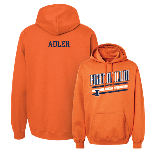 Orange Slant Hoodie  - Maggie Adler