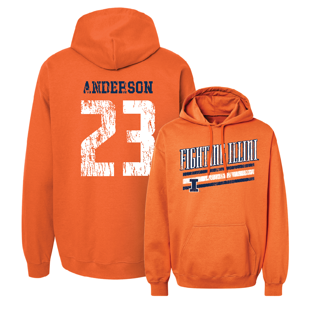 Orange Slant Hoodie    - Jordan Anderson