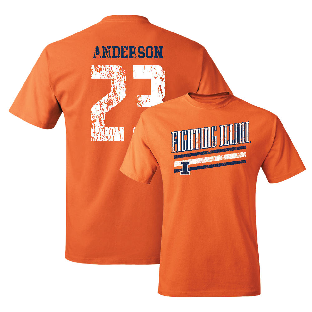 Orange Slant Tee    - Jordan Anderson