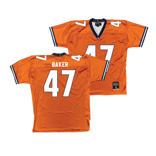 Orange Football Fighting Illini Jersey    - Easton Baker