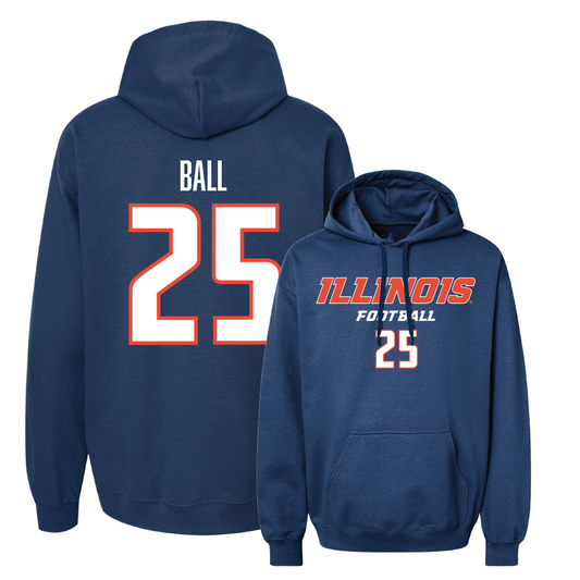 Navy Illinois Classic Hoodie    - Aaron Ball