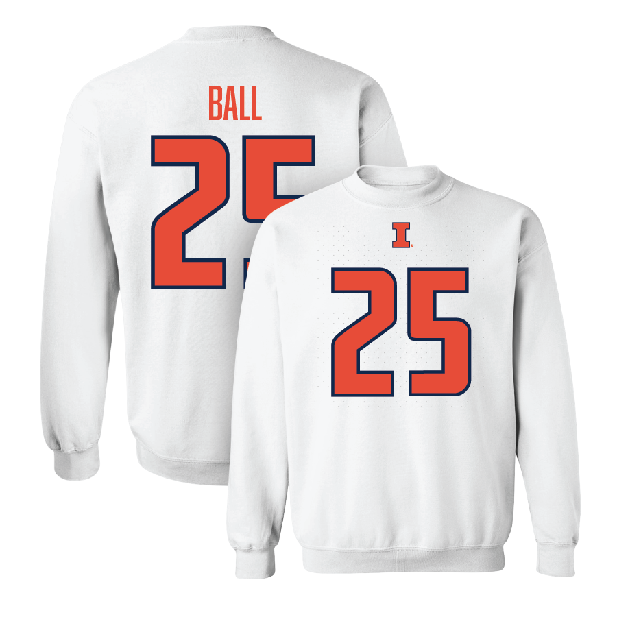 White Illinois Player Crew     - Aaron Ball