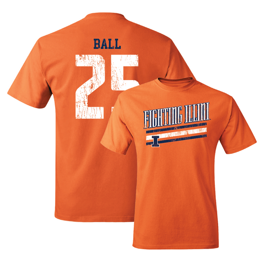 Orange Slant Tee    - Aaron Ball