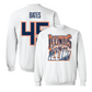 Illinois Baseball White Graphic Crew   - Zach Bates