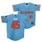 Illinois Light Blue Baseball Jersey   - Zach Bates