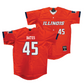 Illinois Orange Baseball Jersey   - Zach Bates