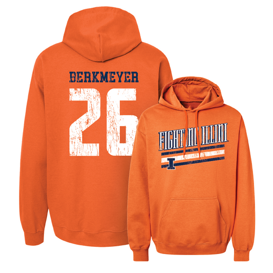 Illinois Softball Orange Slant Hoodie   - Paige Berkmeyer