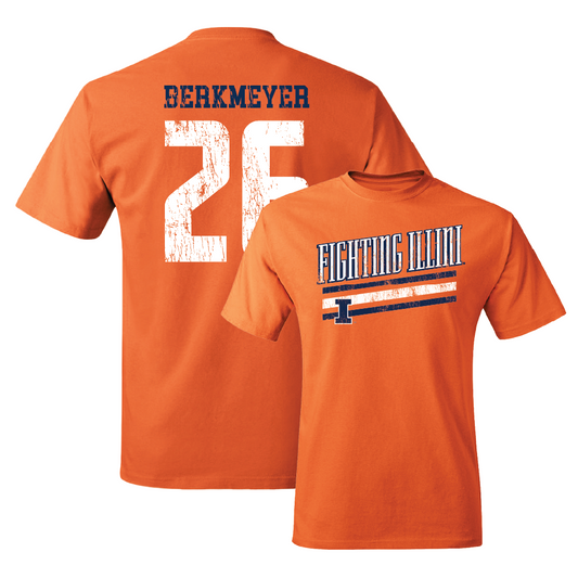 Illinois Softball Orange Slant Tee   - Paige Berkmeyer