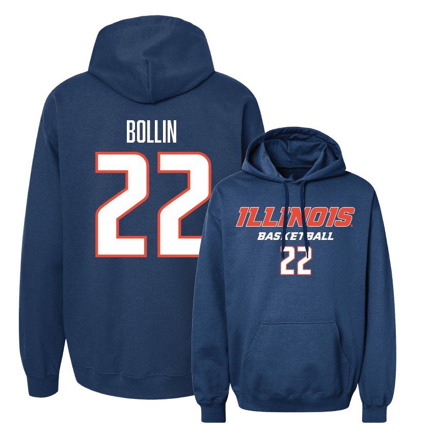 Navy Illinois Classic Hoodie - Shay Bollin