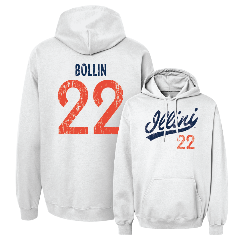 Script White Hoodie - Shay Bollin