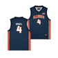 Illinois Men's Basketball Navy Jersey - Kylan Boswell