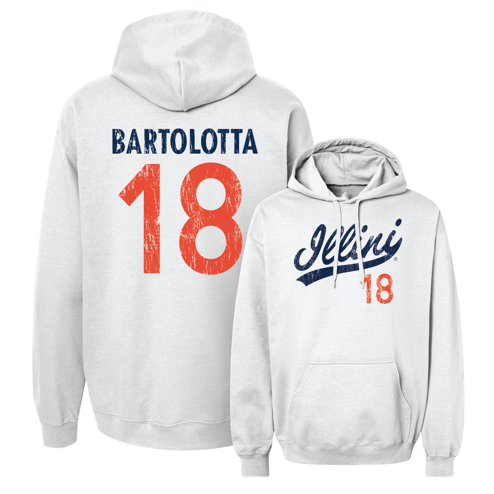 White Script Hoodie    - Michael Bartolotta