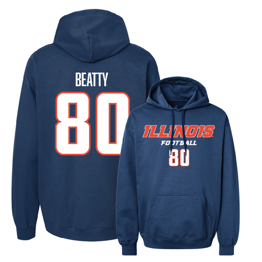 Navy Illinois Classic Hoodie    - Hank Beatty