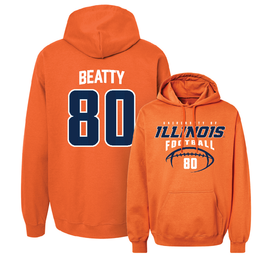 Orange Illinois Football Hoodie    - Hank Beatty