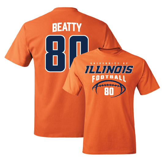 Orange Illinois Football Tee    - Hank Beatty