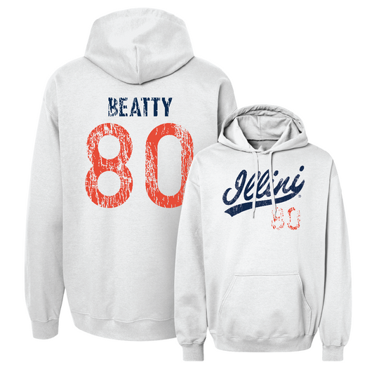 White Script Hoodie    - Hank Beatty