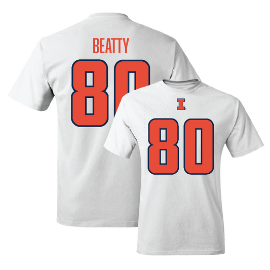 White Illinois Player Tee     - Hank Beatty