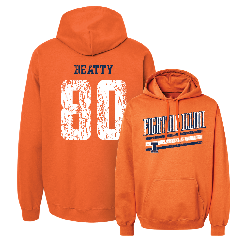 Orange Slant Hoodie    - Hank Beatty