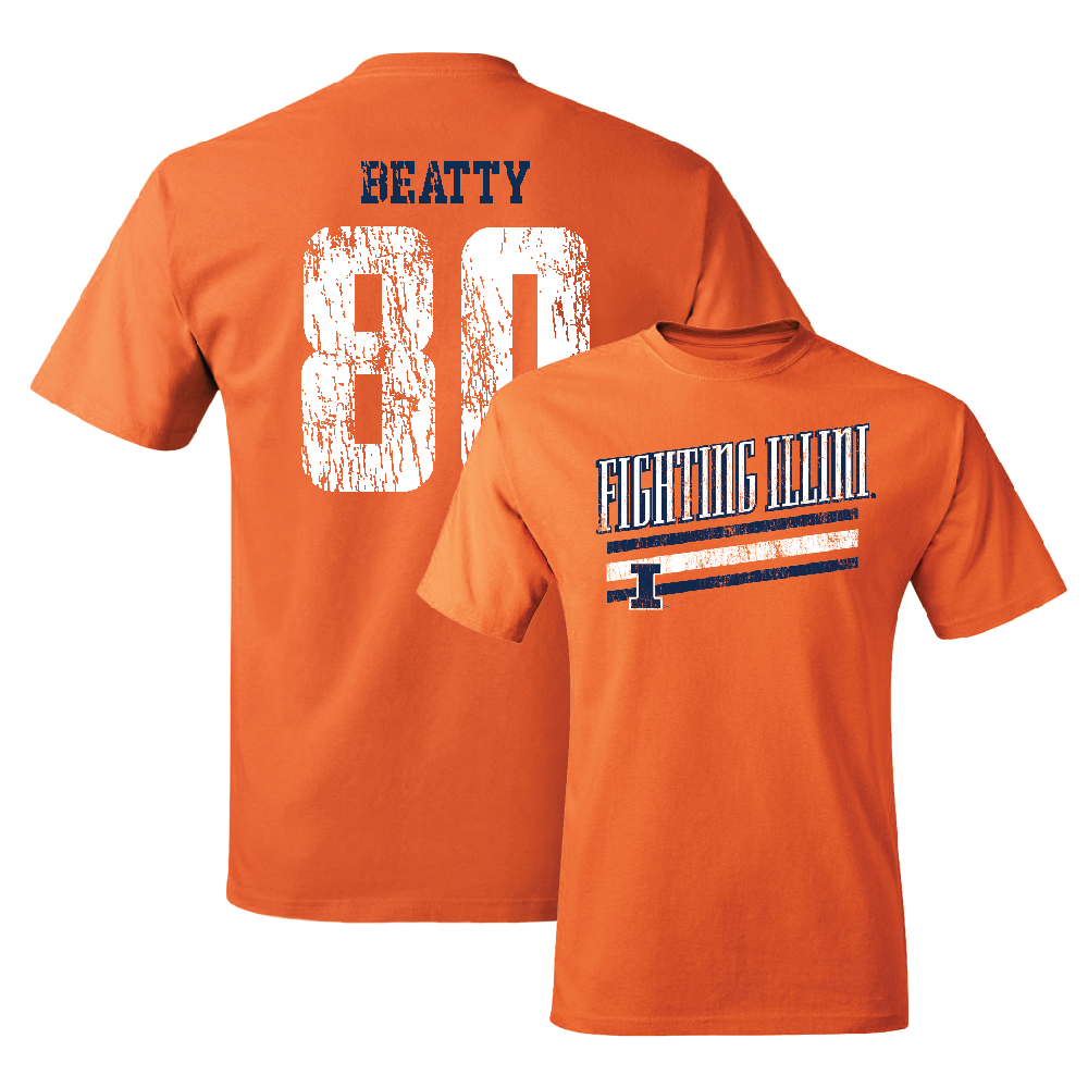 Orange Slant Tee    - Hank Beatty