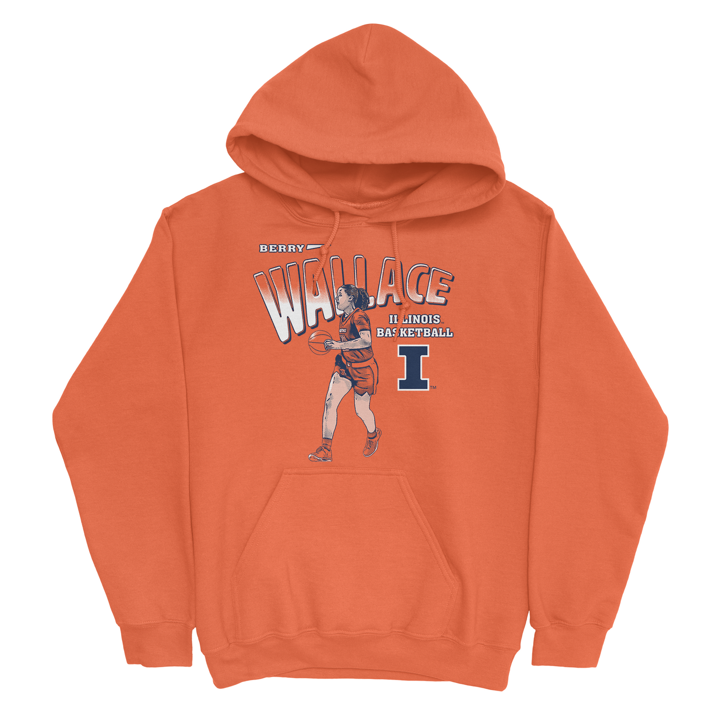 EXCLUSIVE RELEASE: Berry Wallace Illustrated Orange Hoodie