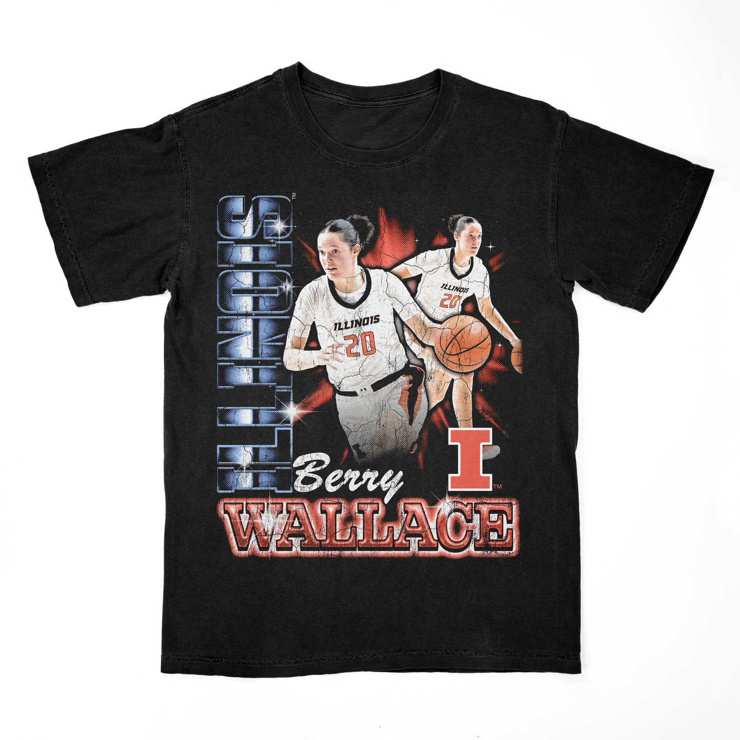 EXCLUSIVE RELEASE: Berry Wallace 90s Retro Black Tee