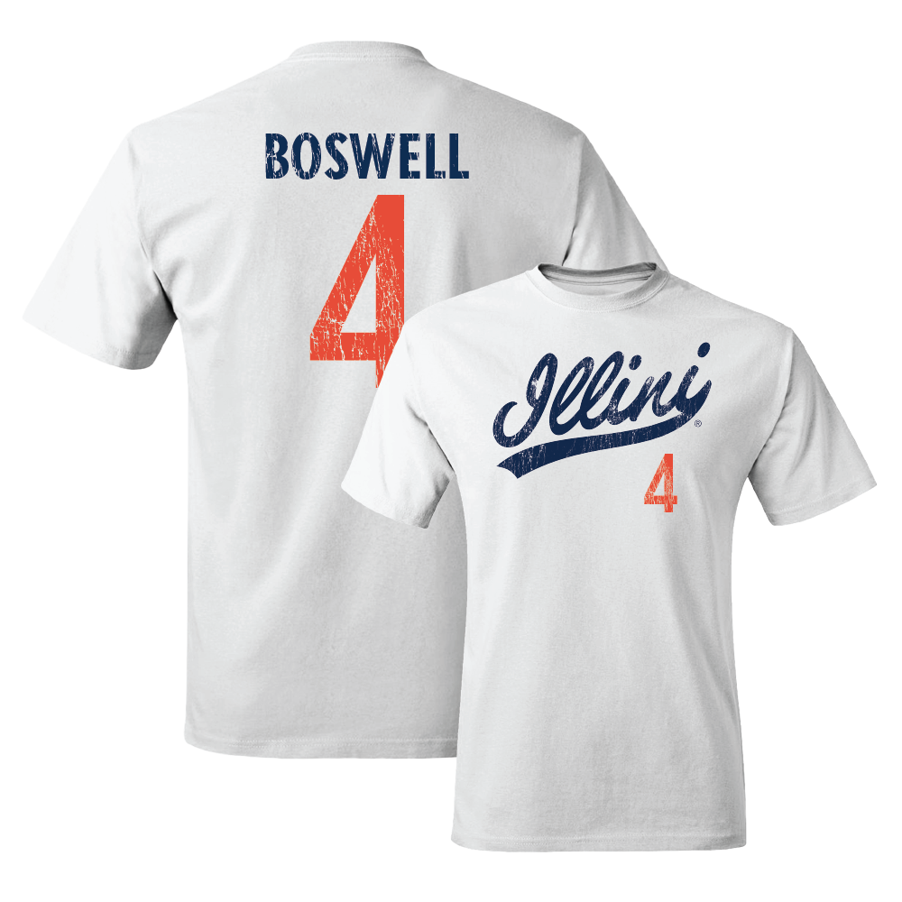 White Script Comfort Colors Tee  - Kylan Boswell