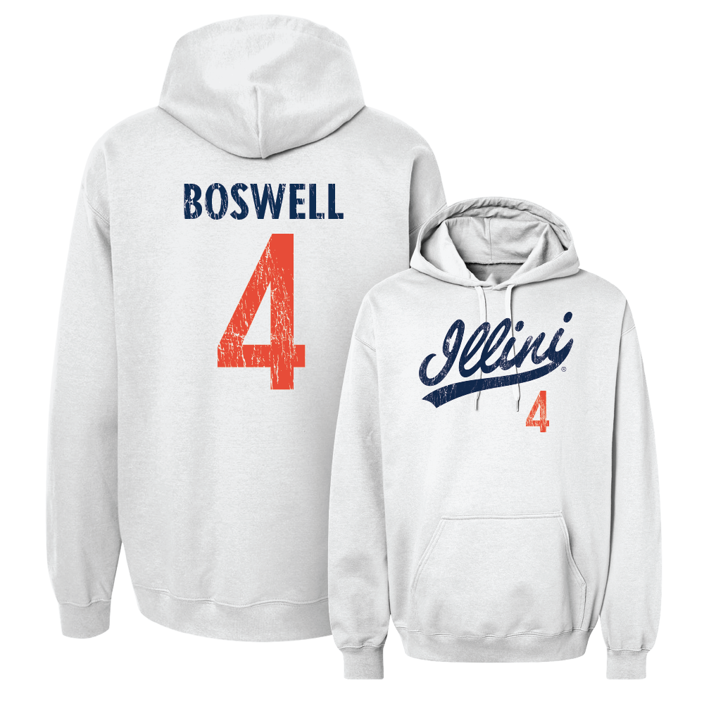 White Script Hoodie  - Kylan Boswell