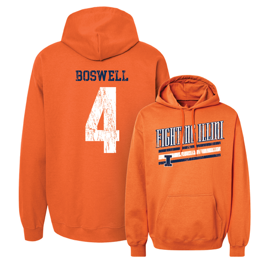 Orange Slant Hoodie  - Kylan Boswell