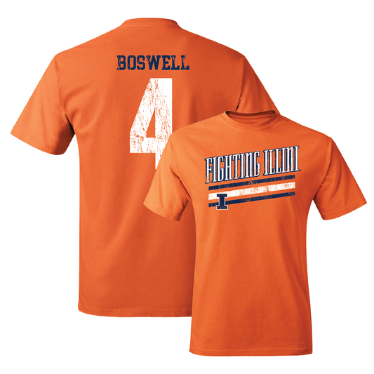 Orange Slant Tee  - Kylan Boswell