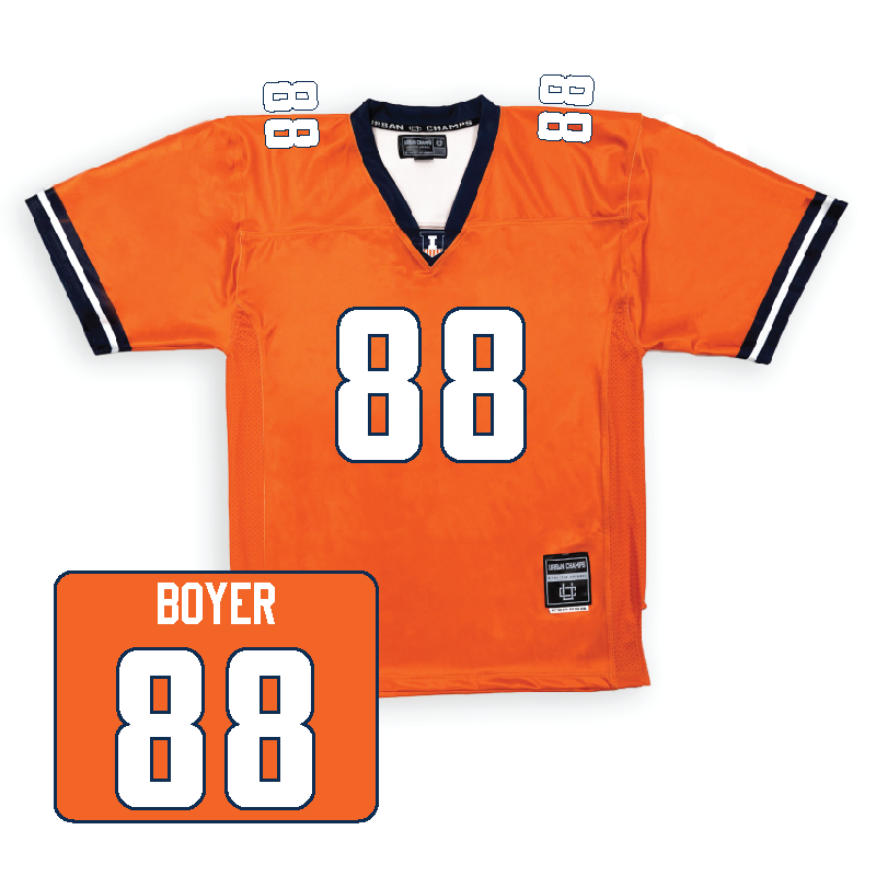 Orange Football Fighting Illini Jersey    - Henry Boyer