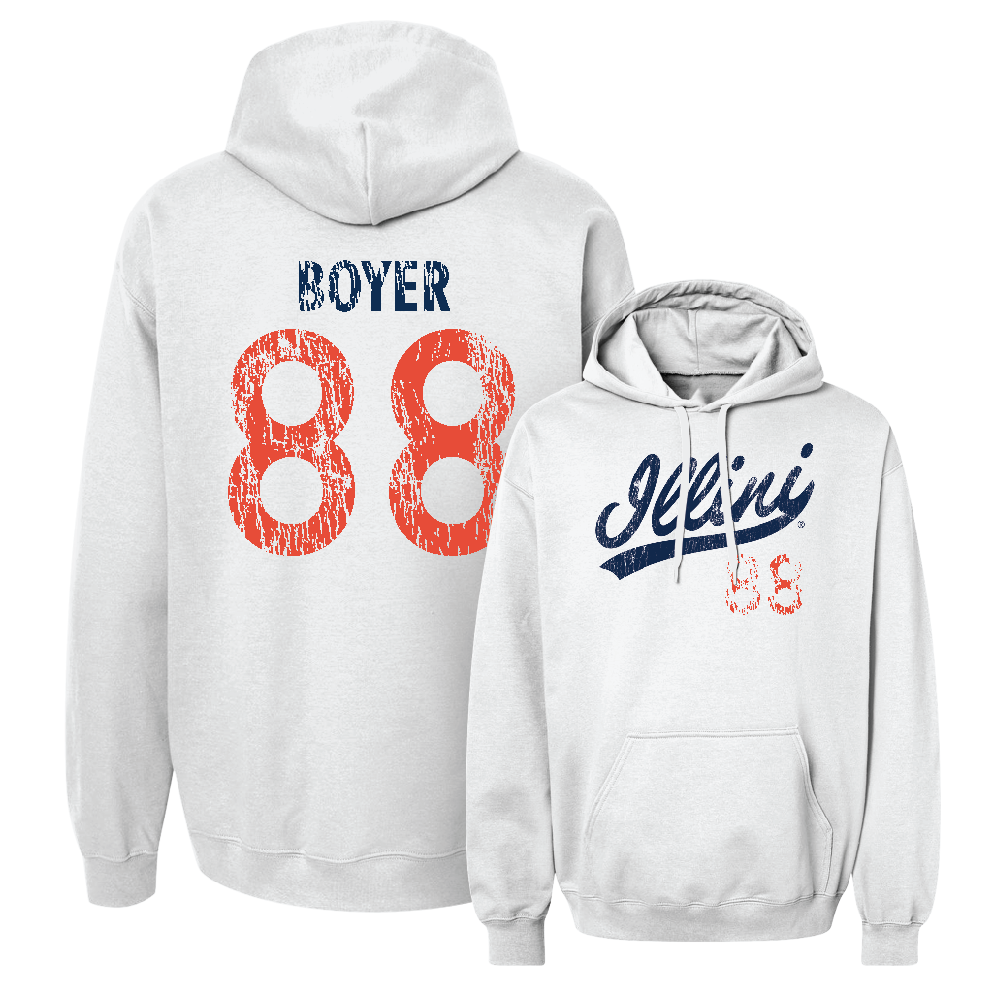 White Script Hoodie    - Henry Boyer