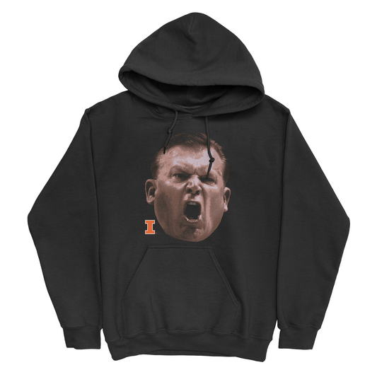 EXCLUSIVE RELEASE: Brad Underwood Big Head Black Hoodie