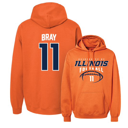 Orange Illinois Football Hoodie    - Alexander Bray