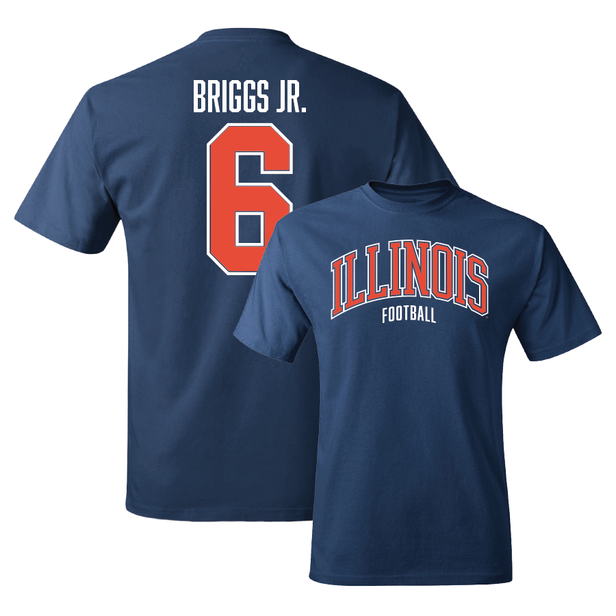 Navy Illinois Arch Tee  - Dennis Briggs Jr.