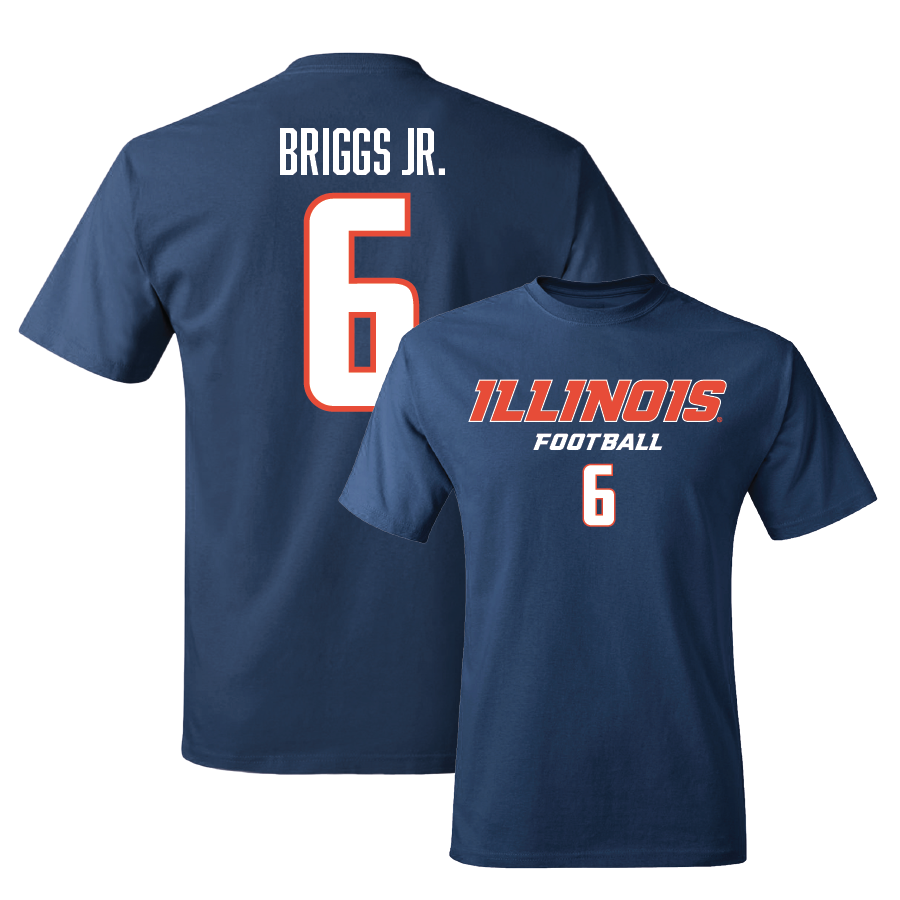 Navy Illinois Classic Tee  - Dennis Briggs Jr.