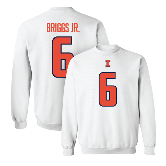 White Illinois Player Crew  - Dennis Briggs Jr.