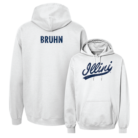 White Script Hoodie  - Mabry Bruhn