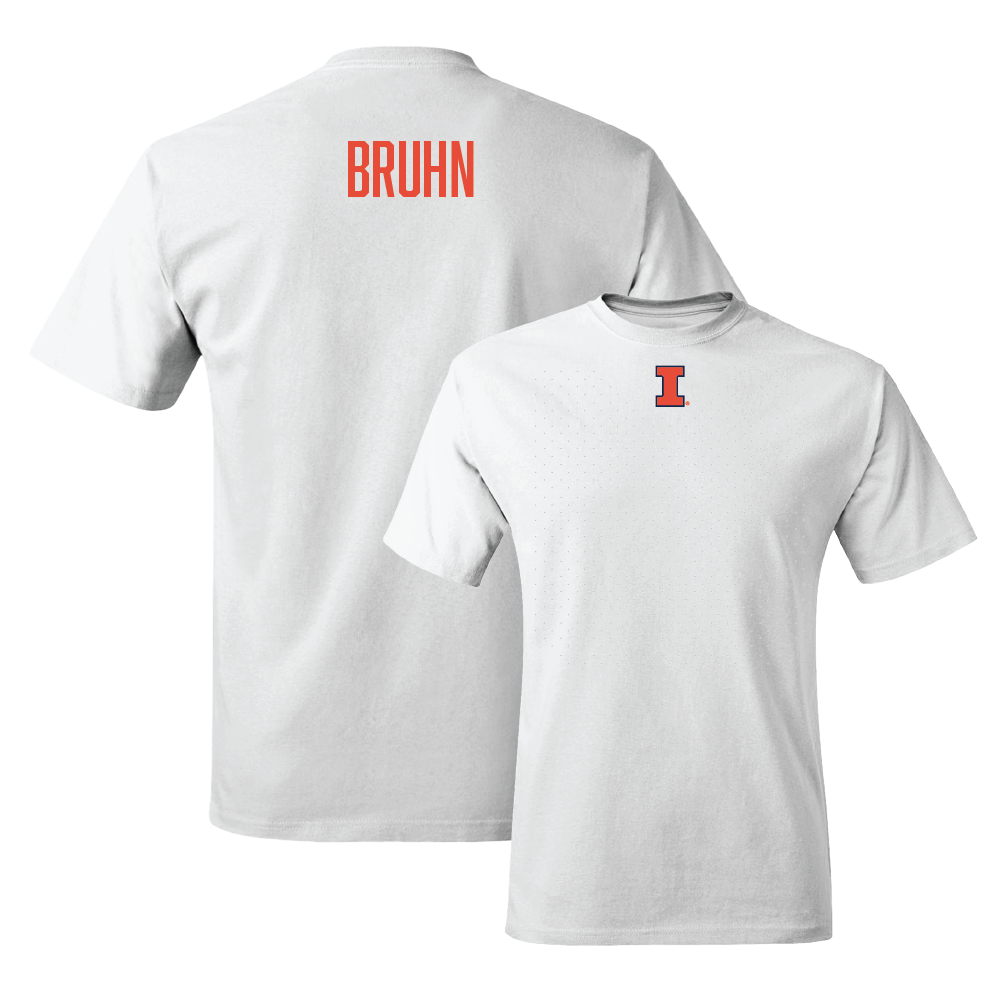 White Illinois Shirsey Comfort Colors Tee  - Mabry Bruhn