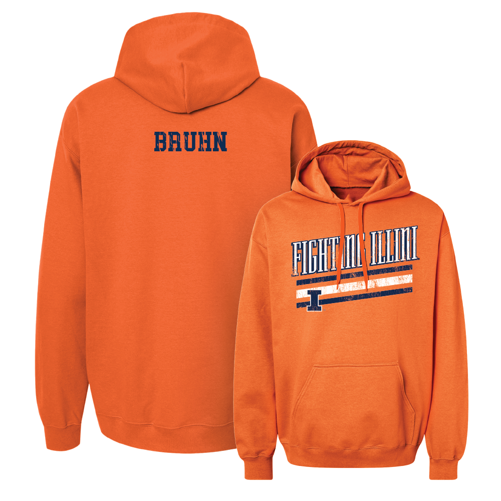 Orange Slant Hoodie  - Mabry Bruhn