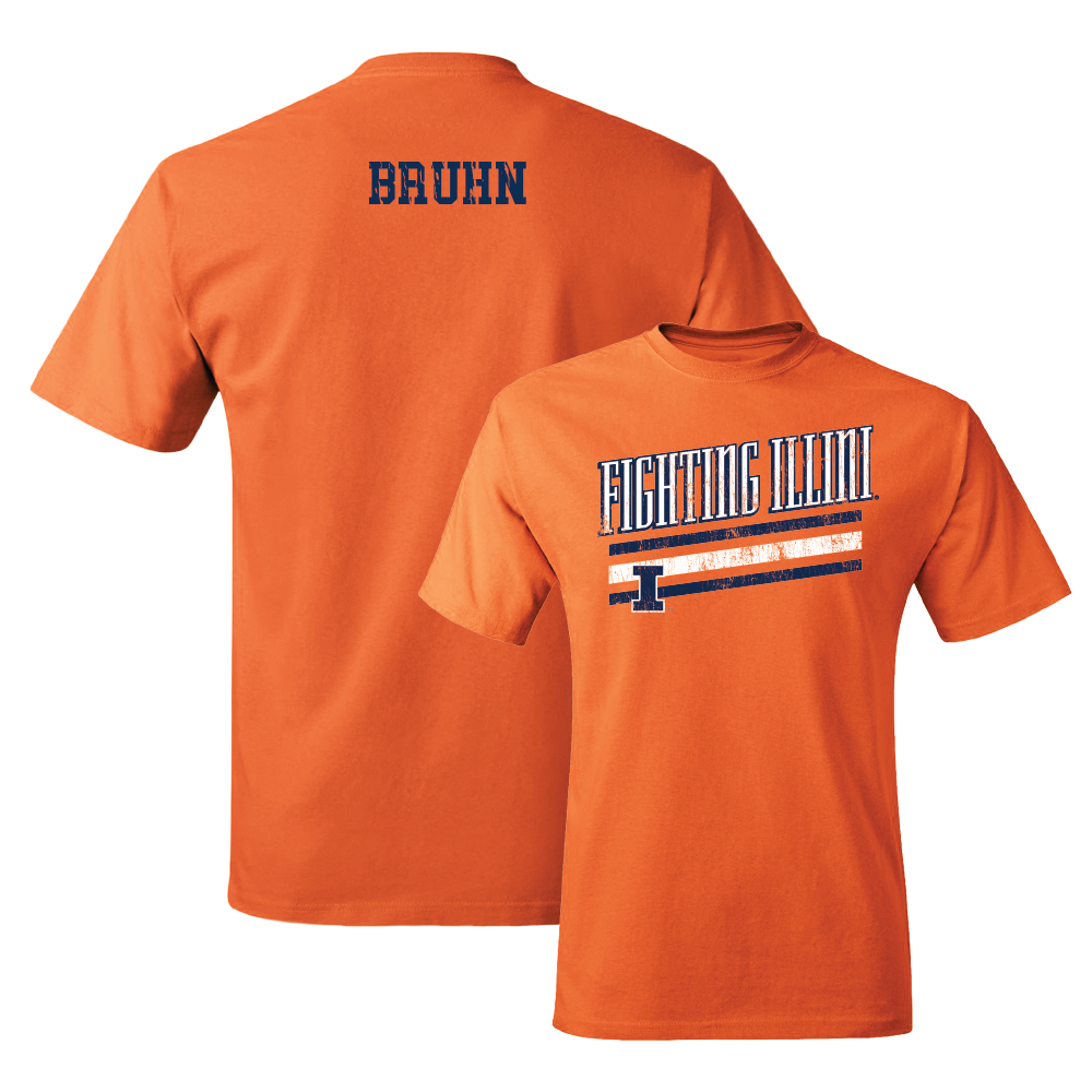 Orange Slant Tee  - Mabry Bruhn