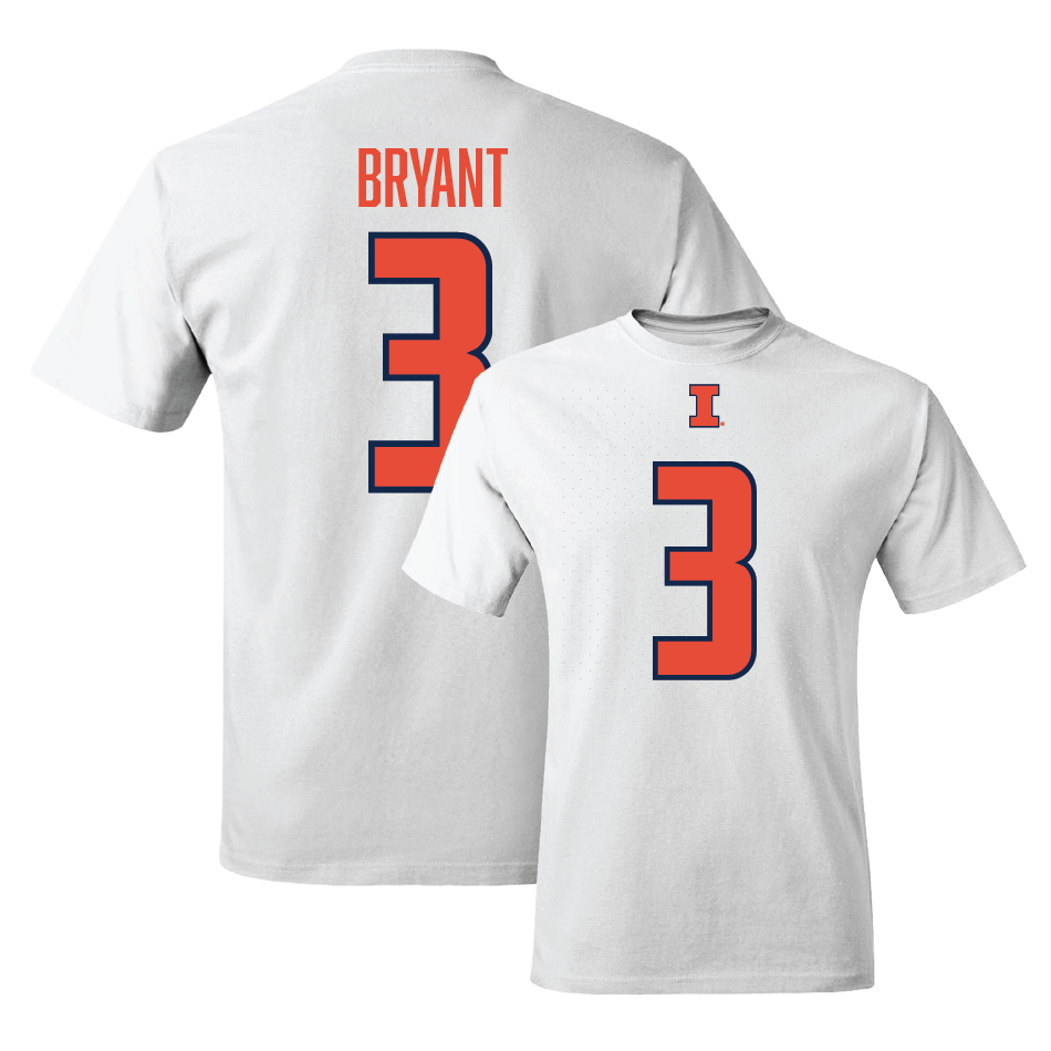 White Illinois Shirsey Comfort Colors Tee - Alec Bryant #3