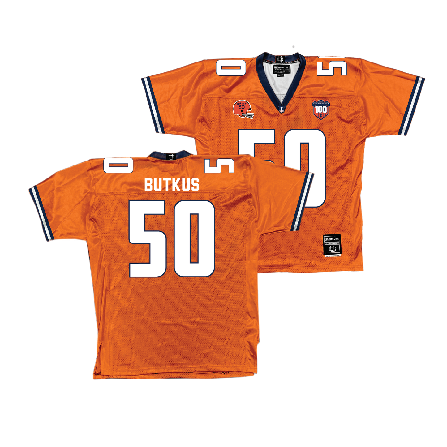 Orange Football Fighting Illini Jersey - Dick Butkus #50