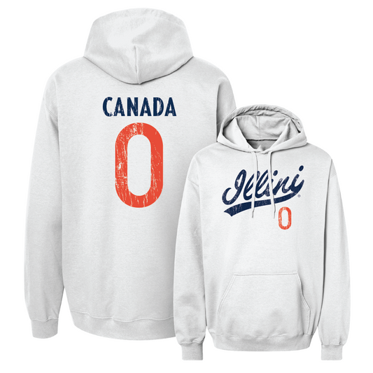 White Script Hoodie  - Chase Canada